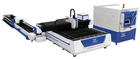 Double-platfom Sheet And Tube Fiber Laser Cutting Machine For Sale