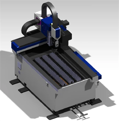 Mașină de tăiat cu laser cu fibre de tip deschis 0612 de putere medie