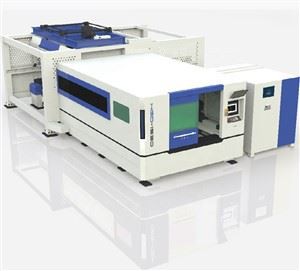 Cutter laser din oțel carbon 1500Watt mașină de tăiat cu laser din fibră metalică CNC cu sistem de încărcare și descărcare automată